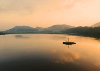  Sunset at Siliserh Lake