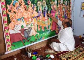 Nathdwara art in progress
