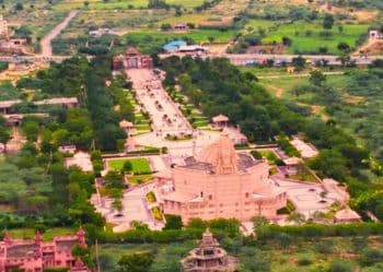 Nareli Jain Temple Aerial
