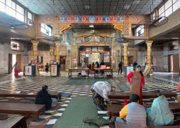 Inside Tijara Jain Temple