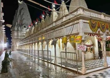 Ranisati Dadi Mandir at Night