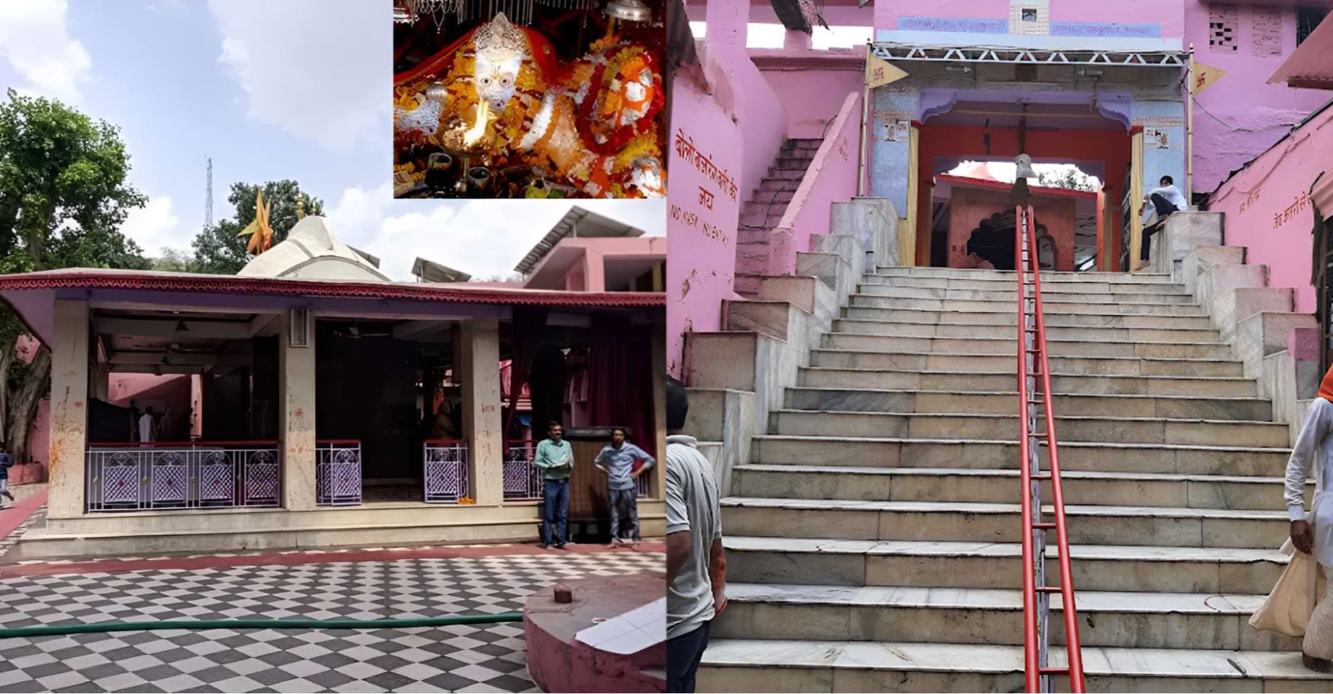 Entrance, Idol & Steps of Pandupol Hanuman Temple in Alwar Pandupol Hanuman Temple Alwar