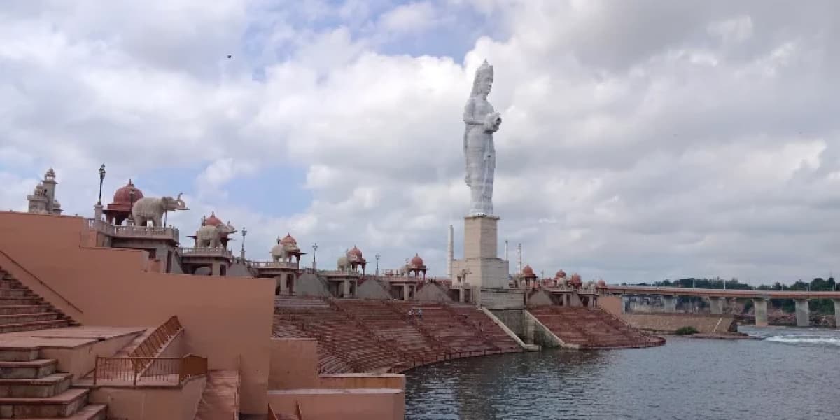 Chambal Mata Statue at Chambal Riverfront Kota Rajasthan Chambal Riverfront in Kota